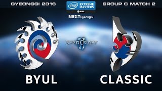 StarCraft 2 - ByuL vs. Classic [ZvP] - Group C Match 2 - IEM Gyeonggi 2016