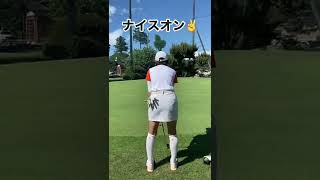 【千代川ショートコース #6】105y PW ナイスオン👍🤣🤣#shorts #ゴルフ女子 #ゴルフ #golf