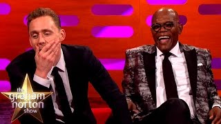 Samuel L Jackson and Tom Hiddleston Lose it Over Their Fan Art - The Graham Norton Show