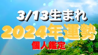 3/13生まれ♓️うお座✨2024年運勢🌈