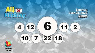 Wisconsin Lottery Midday Draw 06/25/2022
