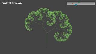 Fractal tree, recursion example