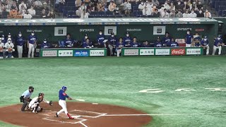 コロナ感染の溝脇が3週間ぶり復帰、代打で登場し菅野の初球を捉えてツーベースヒット！（2022年8月23日）