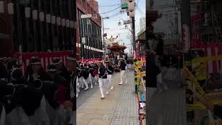 令和5年10月7日　岸和田市八木だんじり祭　曳き出し　吉井町　やりまわし　久米田