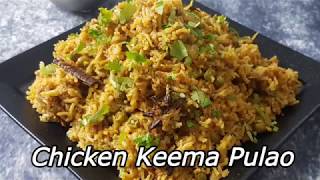 Chicken Keema-Peas Pulao in Instant Pot