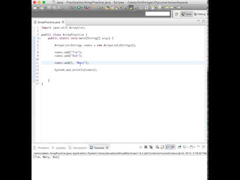 Array List Methods (Java) Array List Methods (Java)