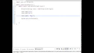 Array List Methods (Java)
