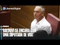 Joan Baldoví se encara en tono amenazante con una diputada de Vox: 