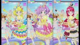 プリパラ 3期OP スーパーサイリウムコーデ ３画面　プリパラ プレイ動画