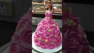 ❤️💖💞🌹🎂 Barbie doll cake#shorts#cake#doll cake#youtubevideoviral#cakeofbihar#viral #short#viral short