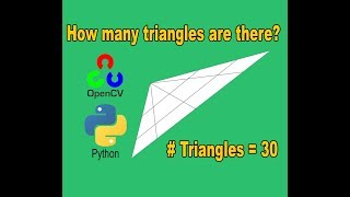 Python - Opencv - Count of triangles