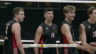 #1 Long Beach State Vs #15 Lewis | NCAA  Men Volleyball 02/23/2024