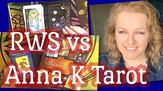 RWS vs Anna K Tarot flip through and review