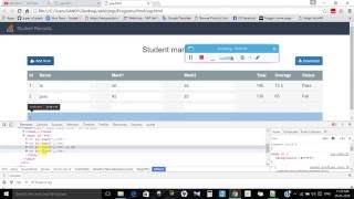 How to create a table dynamically using JavaScript in HTML