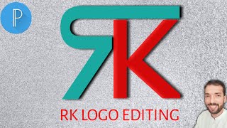 RK Logo Design In Mobile | how to make RK logo design | logo kaise banaye | pixellab tutorial