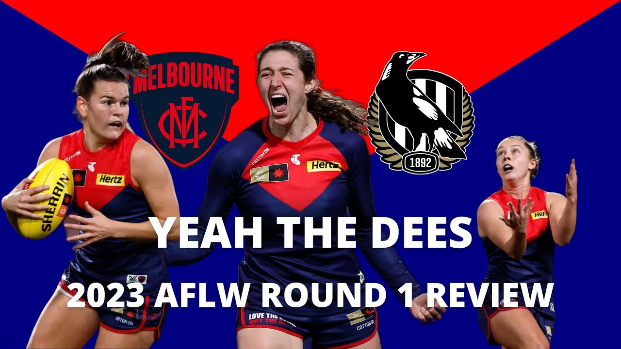 2023 AFLW Round 1 - Melbourne Vs Collingwood + VFL EF Review - YouTube