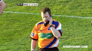 Nigel Owens call for the TMO, on a mobile phone