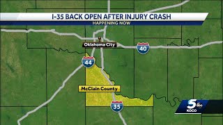 OHP: officials investigate injury crash on I-35