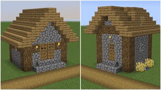 How to build a Minecraft Village Small House 7 \u0026 8 (1.14 plains)