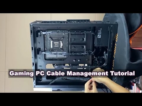 Gaming PC Cable Management Tutorial (with subtitle)