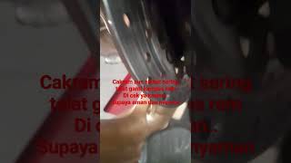 Akibat sering telat ganti kampas rem