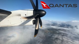 Full Flight - Qantas Canberra to Sydney Dash 8 Q400 QF1458