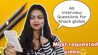 ALL QUESTIONS for knack global(mohali📍) interview questions for freshers 🤗