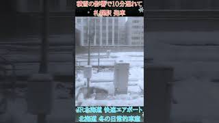 北海道冬の平均的車窓【JR千歳線】