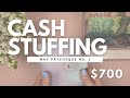 Cash Stuffing | $700 | May Paycheque no. 1 | Cash Wallet, Sinking Funds, Savings Challenges