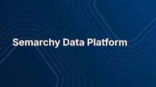 Semarchy Data Platform Overview