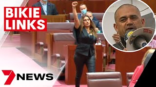 Senator Lidia Thorpe dating bikie, axed from Greens leadership | 7NEWS