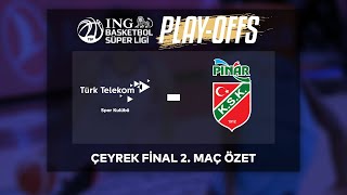 BSL Play-Off Çeyrek Final Özet | Türk Telekom 76-70 Pınar Karşıyaka