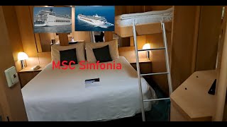 ❤️‍🔥My room on cruise ship MSC Sinfonia , Greece 🇬🇷 - 2023  4K #cruise #msccruises #travel