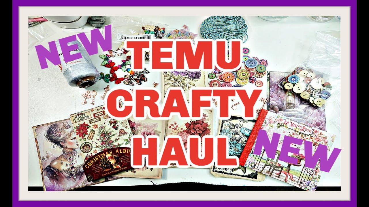Temu Crafty Haul Youtube