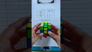 Rubik's Cube Solve With 2 Magic Moves...#shorts #youtubeshorts #viral #video