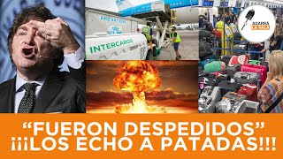 EL GOBIERNO DE MILEI ECHÓ A 15 EMPLEADOS PARÁSITOS DE INTERCARGO TRAS EL PARO ILEGAL EN AEROPARQUE