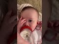 ミルクを飲みながら寝落ちする赤ちゃん baby 赤ちゃん