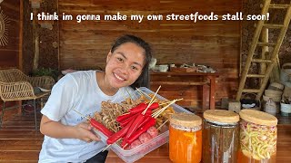 Filipino Streetfoods for Today! Isaw, Siomai, Kwekx, Dynamite, BBQ and Three Different sauces |Bohol