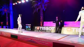 ITA vs KOR   Finals 2014 Grand Prix Epee men Individule   Jan  17, 2014