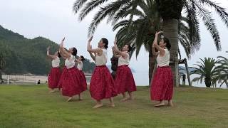 アロハ！さざ波の音を聞きながら踊るフラダンス 2018山口県周防大島 サタフラ サンシャインサザンセト Japan festival hula dance