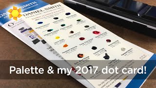 Watercolor: Palette Setup PLUS my 2017 dot card!