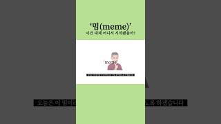 '밈(meme)'은 대체 뭘까?