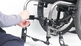 How to assemble lightest mini 6inch handbike for manual wheelchair