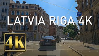 Driving in Riga Latvia 4K - Riga City Tour [TRAVEL VLOG]