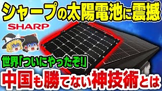 【ゆっくり解説】シャープが開発した「太陽電池」がヤバすぎる!中国では絶対に勝てない理由とは【海外の反応】