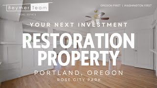 Portland Investment Opportunity: Restore This Charming Home with Huge Potential in Rose City Park!