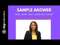 Why Are You Looking for a New Position? - Sample Answer (Manager Level)