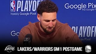 Klay Thompson Reacts To Warriors GM1 vs Lakers | May 2, 2023