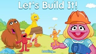 Sesame Street Let's Build It Game with Fairy Elmo and Big Bird Construction Work