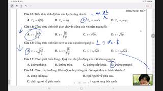 Trắc nghiệm lý thuyết chương 2: Động lực học chất điểm